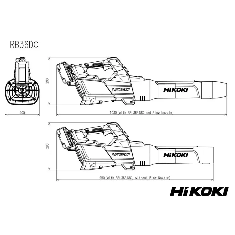HiKOKI RB36DCW4Z 36V blower