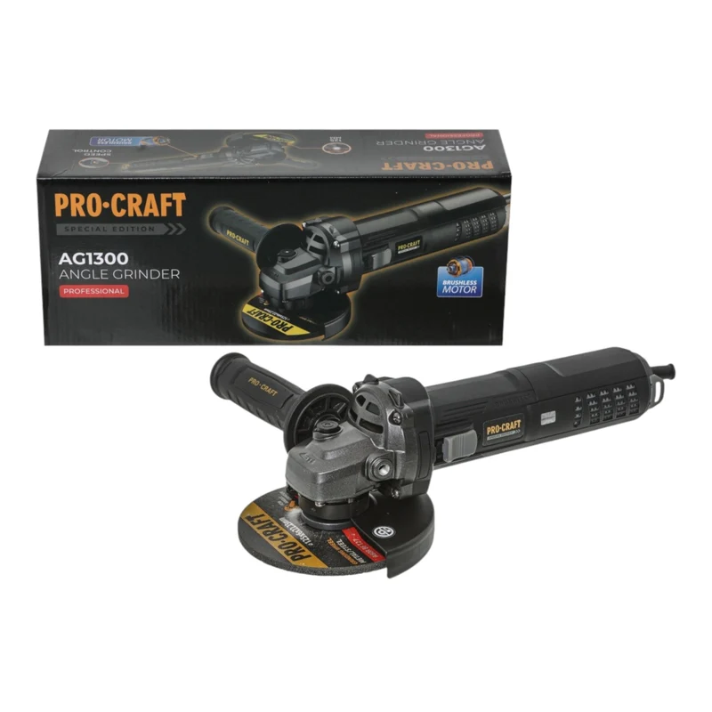 Procraft AG1300 Winkelschleifer 1300 Watt 125 mm Black Edition