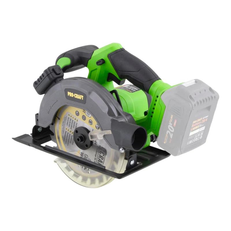 Procraft PCA28bb Akku Kreissäge 20 V 165 mm Brushless + 2x Akku 4,0 Ah + Ladegerät