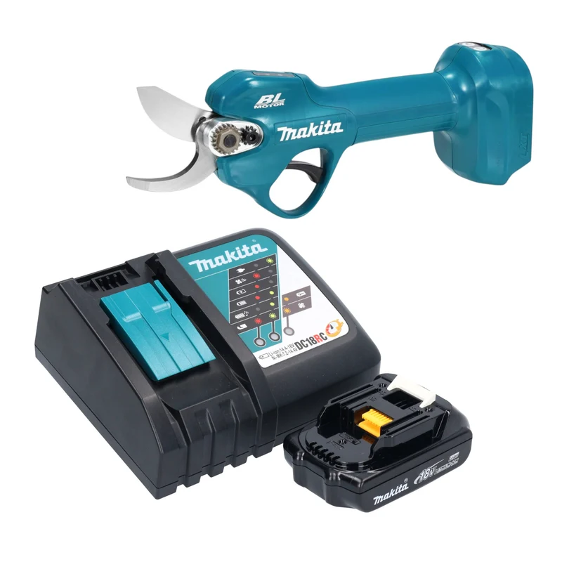 Makita DUP 181 RY1 Akku Astschere 18 V 30 mm Brushless + 1x Akku 1,5 Ah + Ladegerät