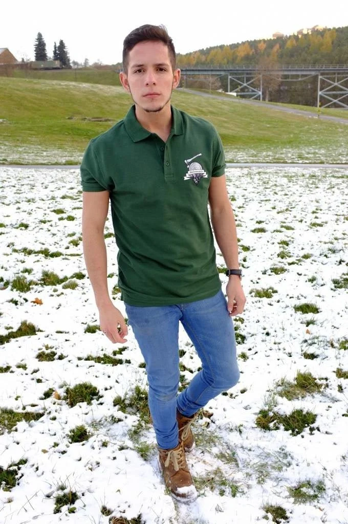 Poloshirt dunkelgrün