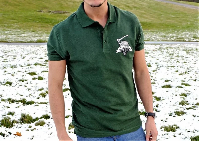 Poloshirt dunkelgrün