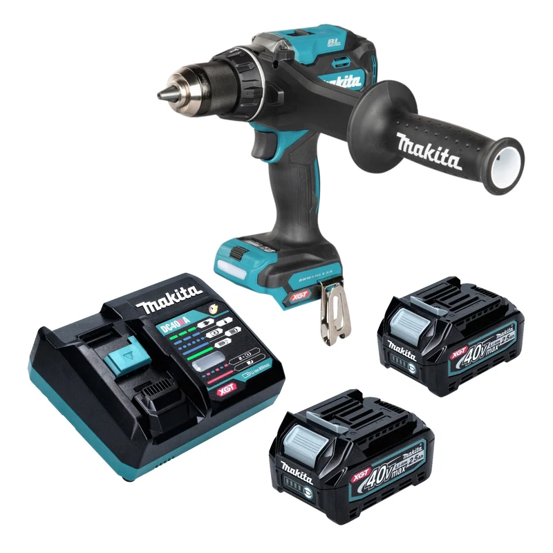 Makita DF 003 GD201 Akku Bohrschrauber 40 V max. 180 Nm Brushless + 2x Akku 2,5 Ah + Ladegerät
