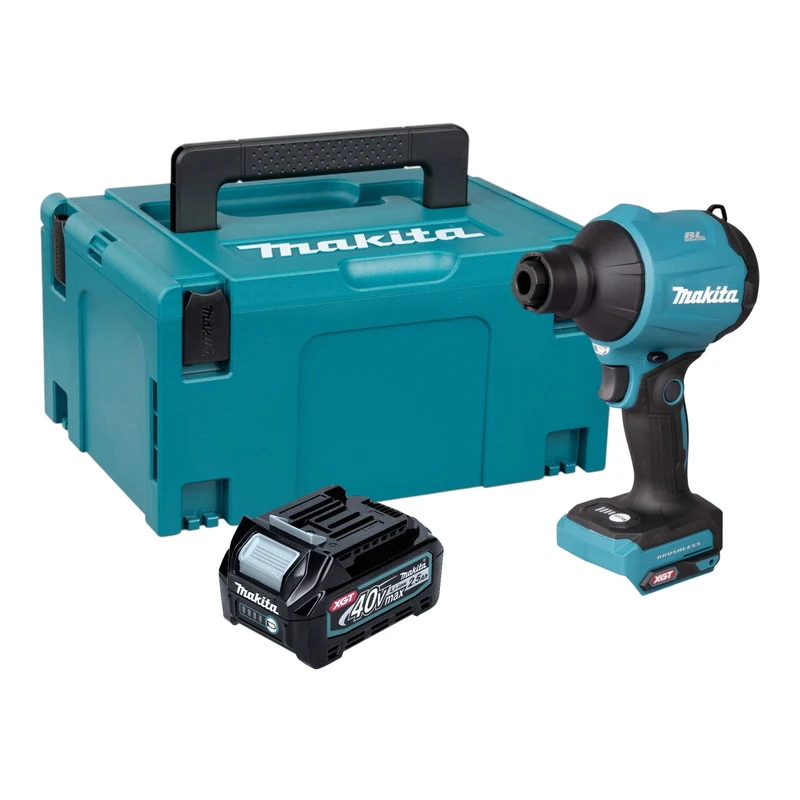 Makita AS 001 GD101 Akku Gebläse 40 V max. Brushless + 1x Akku 2,5 Ah + Makpac - ohne Ladegerät