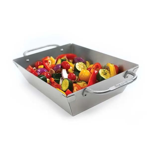 Broil King Imperial Gemüse Grillkorb Edelstahl / 33,5 x 24,5 x 8,5 cm