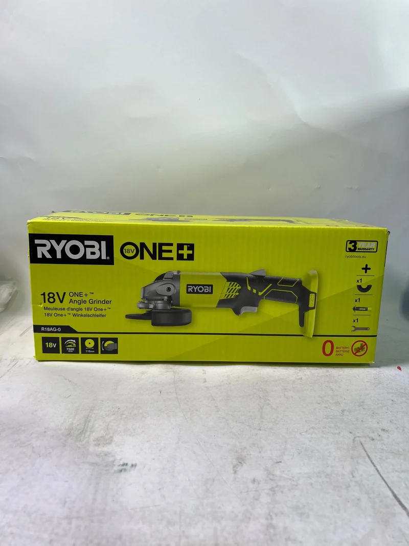 RYOBI R18AG-0 Akku Winkelschleifer 18 V ONE+ 115 mm Solo ( 5133001903 ) - ohne Akku, ohne Ladegerät - Leicht Gebraucht