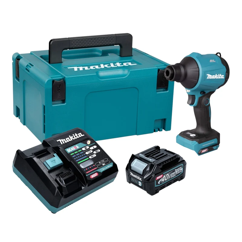 Makita AS 001 GD101 Akku Gebläse 40 V max. Brushless + 1x Akku 2,5 Ah + Ladegerät + Makpac