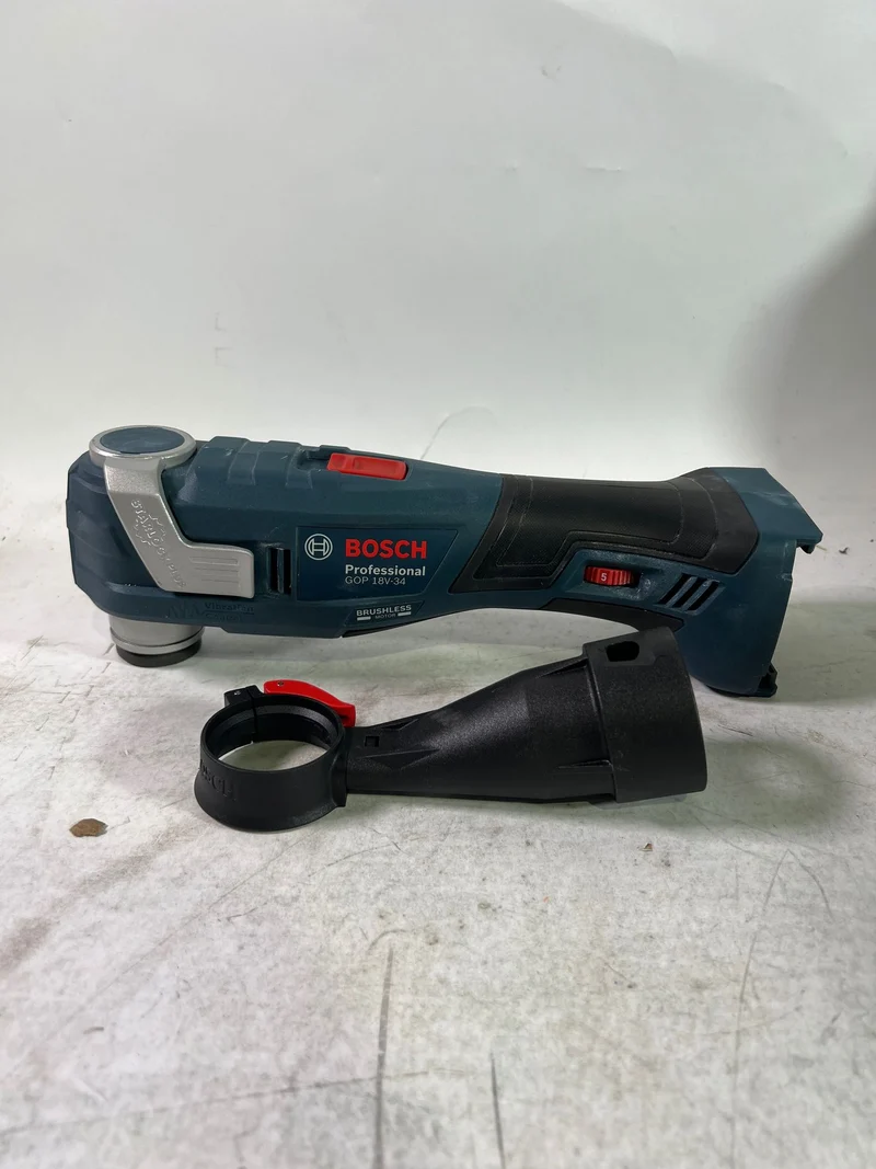 Bosch GOP 18V-34 Professional Akku Multi Cutter 18 V Starlock Plus ( 06018G2002 ) + 17 tlg. Zubehör + L-Boxx - ohne Akku, ohne Ladegerät - Reparaturgerät