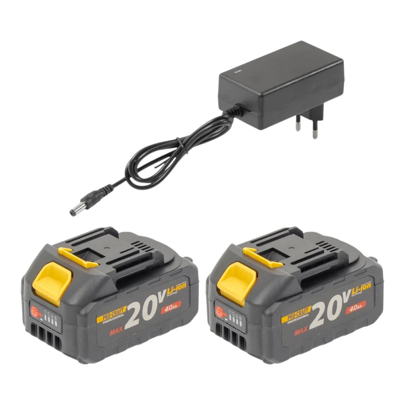 Procraft ATA-40 Akku Freischneider 20 V 420 mm Brushless + 2x Akku 4,0 Ah + Ladegerät
