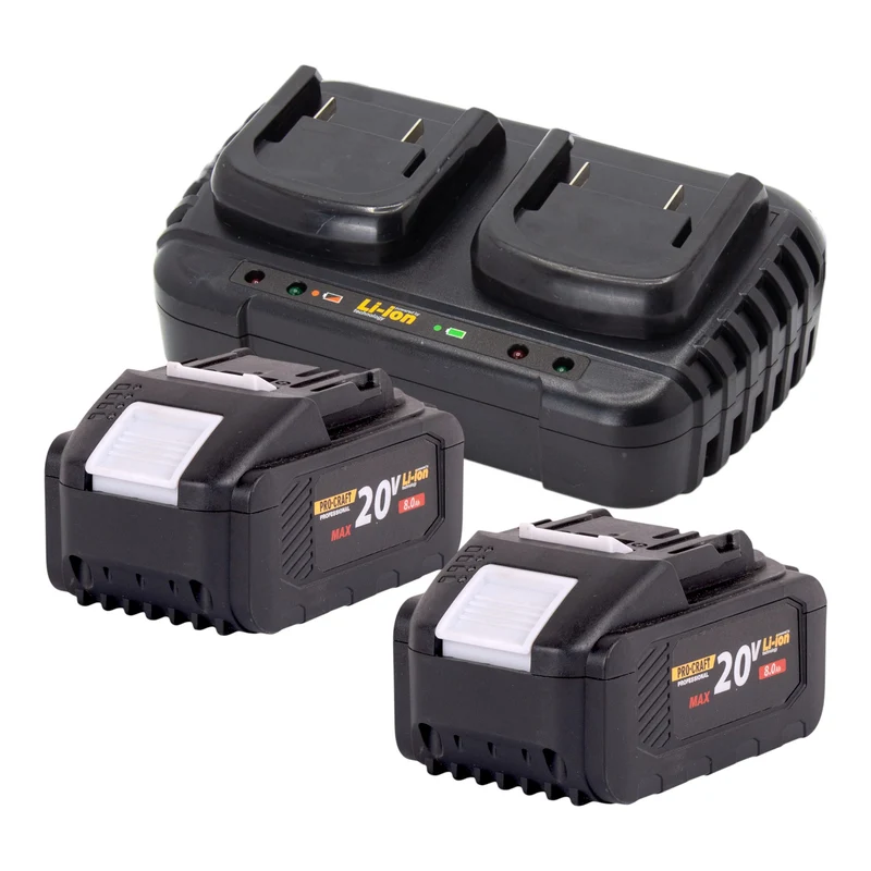 Procraft CT20/2bb Akku Kultivator 40 V ( 2x 20 V ) 360 mm Brushless + 2x Akku 8,0 Ah + Ladegerät