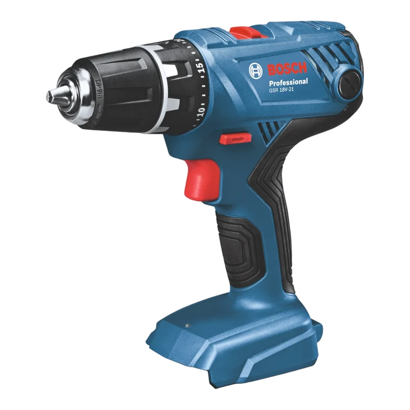 Bosch GSR 18V-21 Professional Akku Bohrschrauber 18 V 55 Nm ( 06019H1008 ) + 2x Akku 2,0 Ah + Ladegerät + L-Boxx