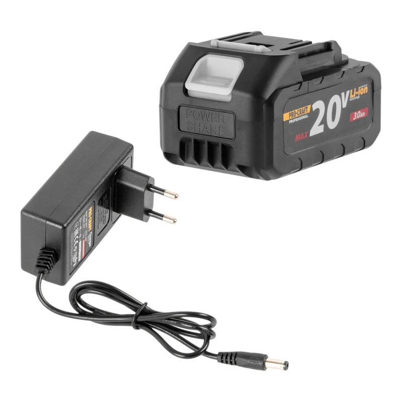 Procraft PTA-26BL Akku Trimmer 20 V 300 mm Brushless + 1x Akku 3,0 Ah + Ladegerät