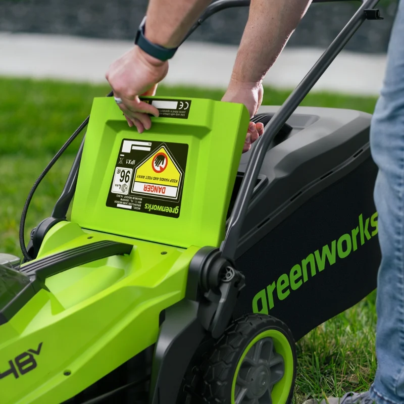 POWERALL 48V (24V x 2) Rasenmäher 36cm - 2x 4Ah Akkus