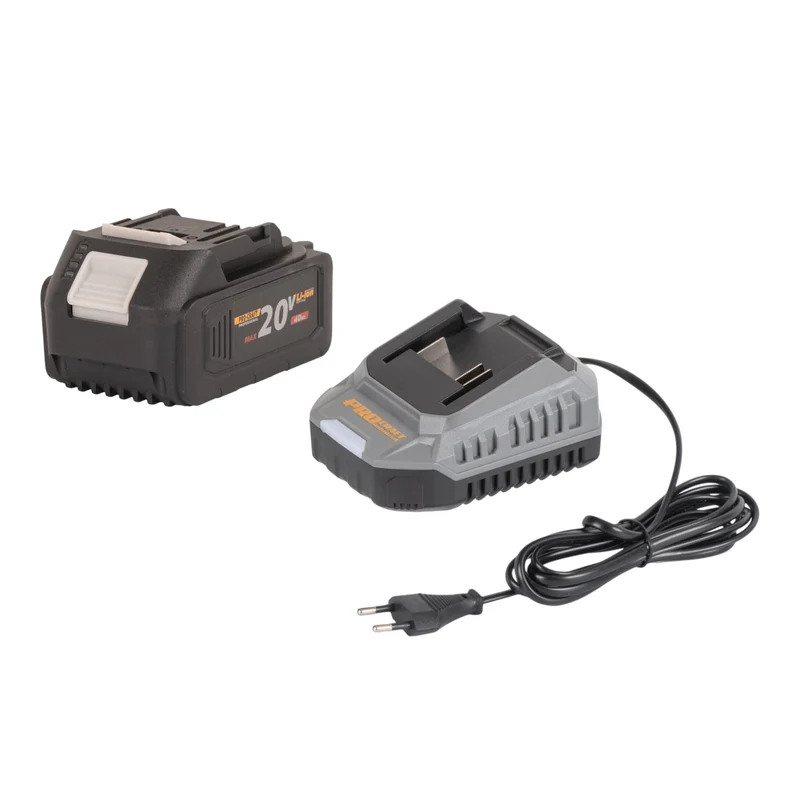 Procraft Industrial AG125B-1B-C Akku Winkelschleifer 20 V 125 mm Brushless + 1x Akku 4,0 Ah + Ladegerät + Koffer