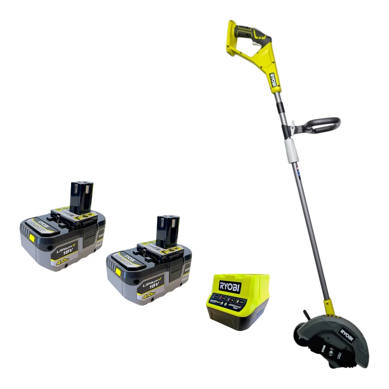 RYOBI RY18EGA-0 Akku Rasenkantenschneider 18 V 38 mm + 2x Akku 4,0 Ah + Ladegerät