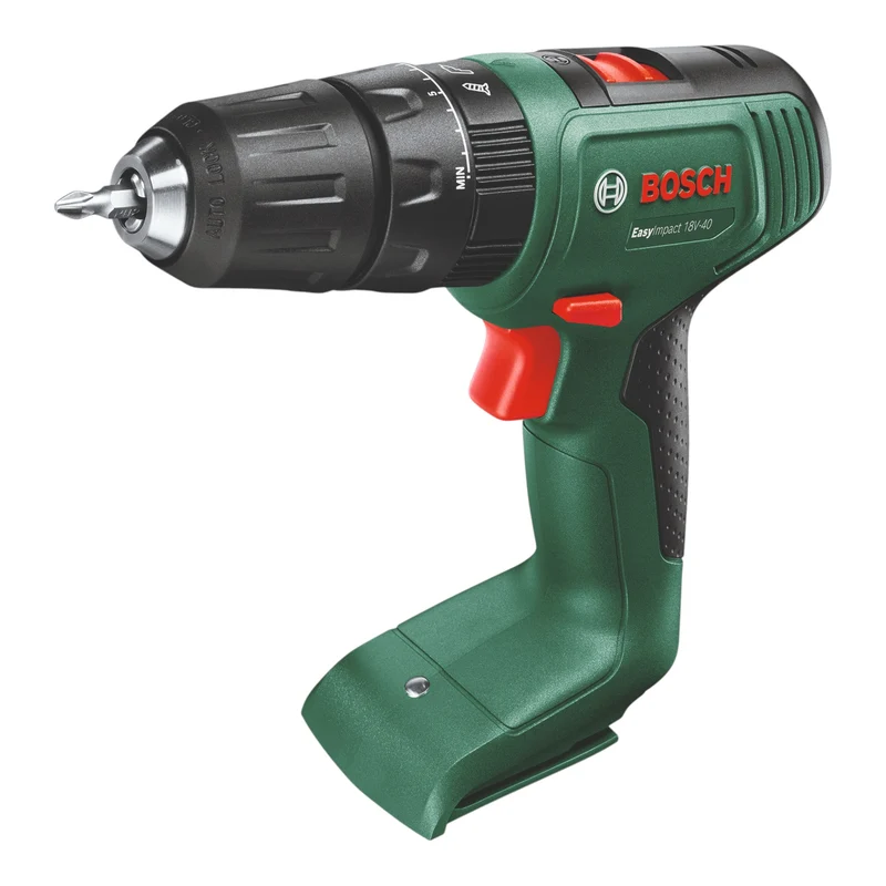 Bosch EasyImpact 18V-40 Akku Schlagbohrschrauber 18 V 36 Nm ( 06039D8108 ) + 2x Akku 2,0 Ah + Ladegerät + Koffer
