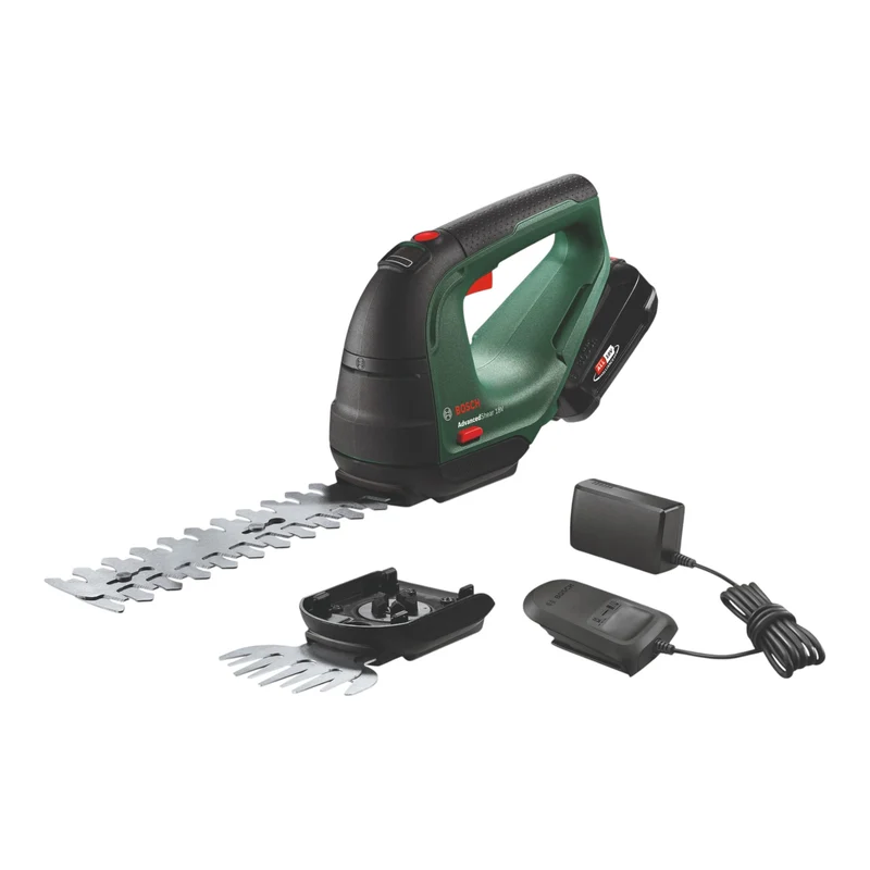 Bosch AdvancedShear 18V-10 Akku Gras- und Strauchschere 18 V ( 0600857000 ) + 1x Akku 2,0 Ah + Ladegerät