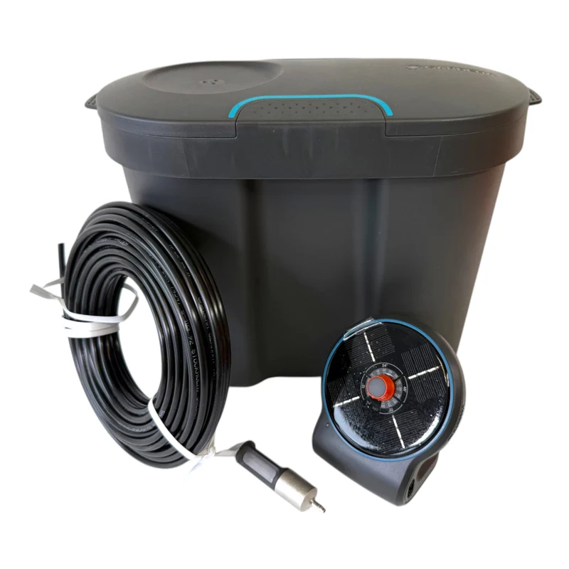 Gardena 13301-34 AquaBloom Solar Bewässerungsset mit Wassertank