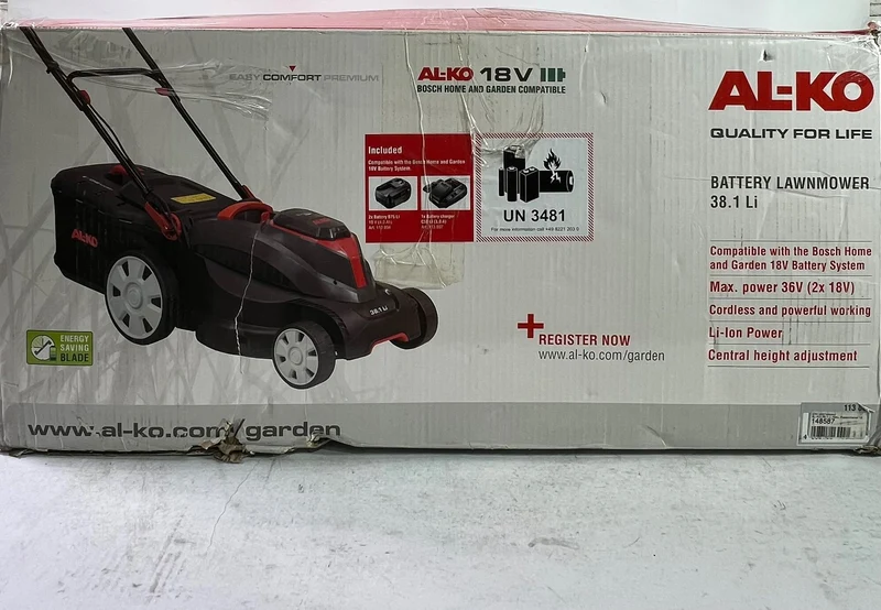 AL-KO 38.1 Li Akku Rasenmäher 18 V 38 cm Solo ( 113902 ) - ohne Akku, ohne Ladegerät - Beschädigt