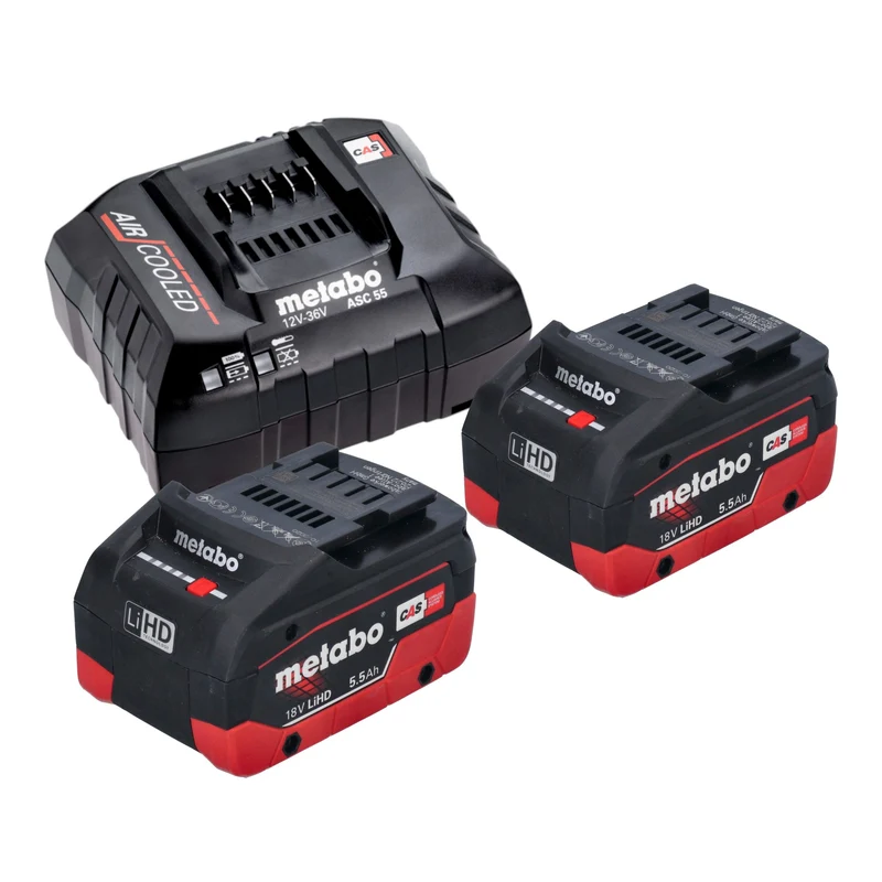 Metabo MS 18 LTX BL 25 Akku Kettensäge 18 V 25 cm Brushless + 2x LiHD Akku 5,5 Ah + Ladegerät