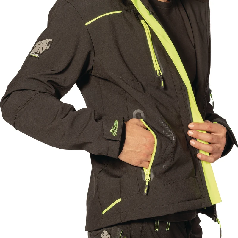 Softshelljacke Space schwarz/carbon U.POWER