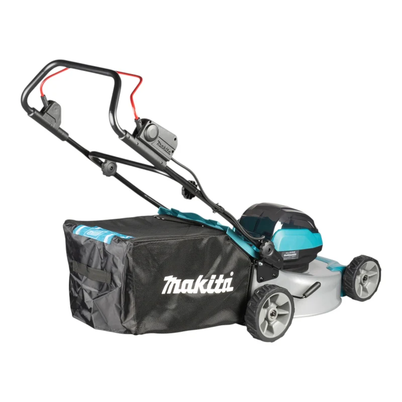 Makita DLM 466 PM2 Akku Rasenmäher 36 V ( 2x 18 V ) 46 cm Brushless + 2x Akku 4,0 Ah + Ladegerät