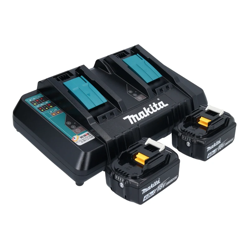 Makita DLM 466 PM2 Akku Rasenmäher 36 V ( 2x 18 V ) 46 cm Brushless + 2x Akku 4,0 Ah + Ladegerät