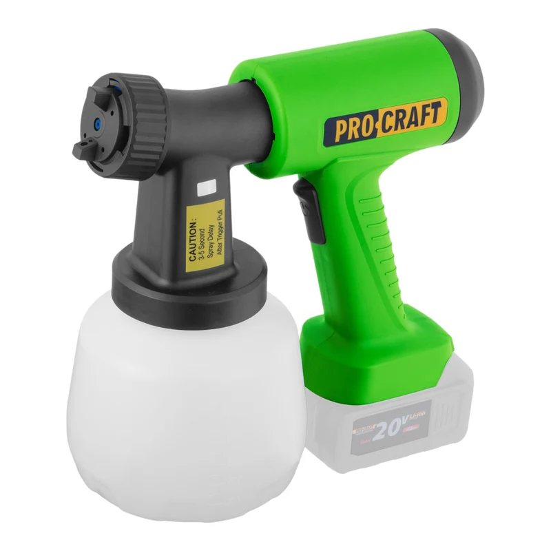 Procraft PSE22bb Akku Farbspritzpistole 20 V Brushless Solo - ohne Akku, ohne Ladegerät