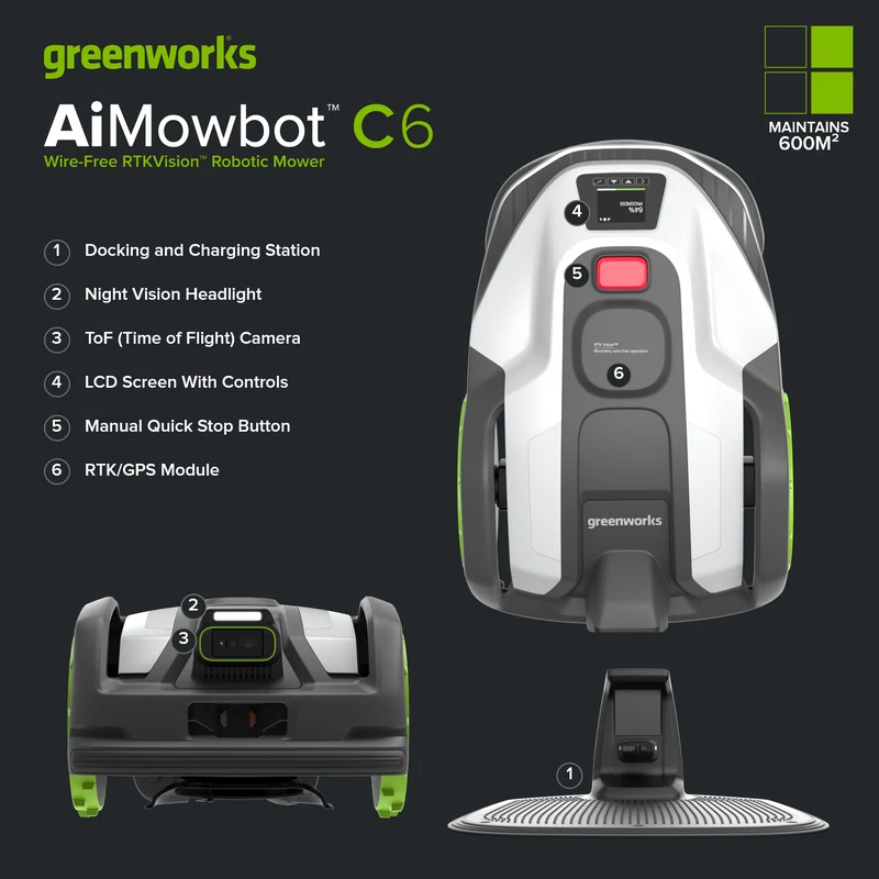 AiMowbot 6 - RTKVision™ 600m²