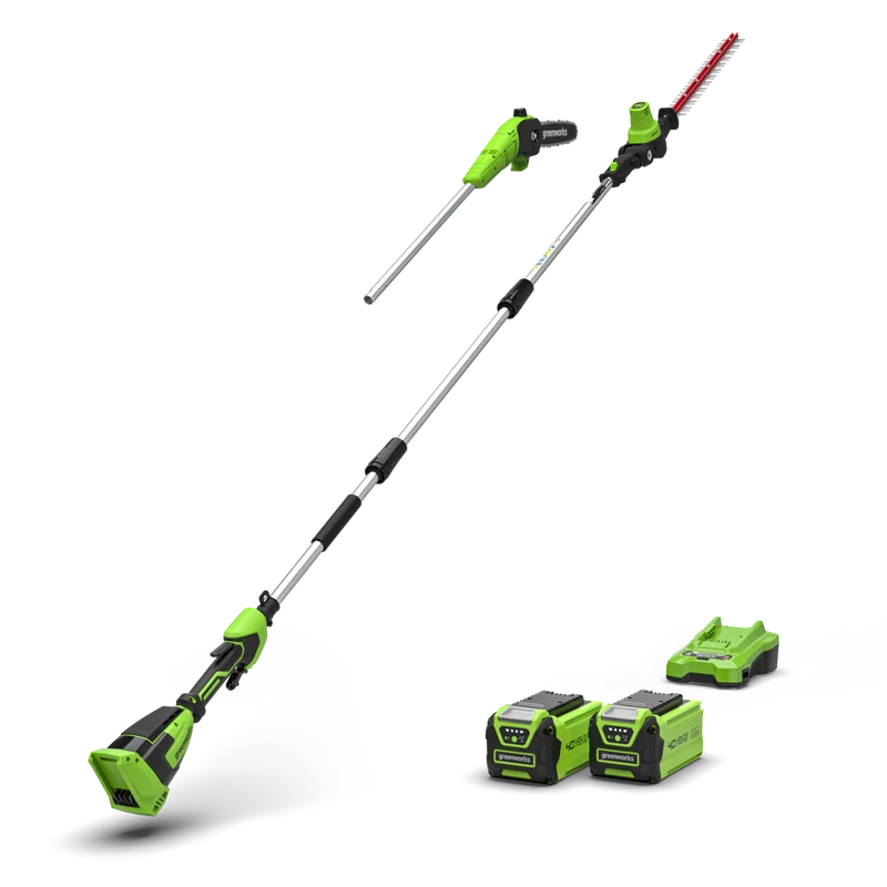 40V Hochentaster & Stab-Heckenschere Gen. II - 2x 2Ah Akkus