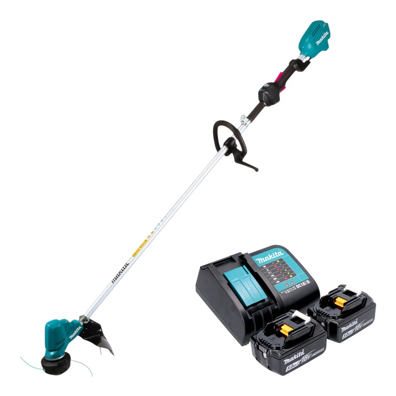 Makita DUR 190 LST2X9 Akku Rasentrimmer 18 V 300 mm Brushless + 2x Akku 5,0 Ah + Ladegerät