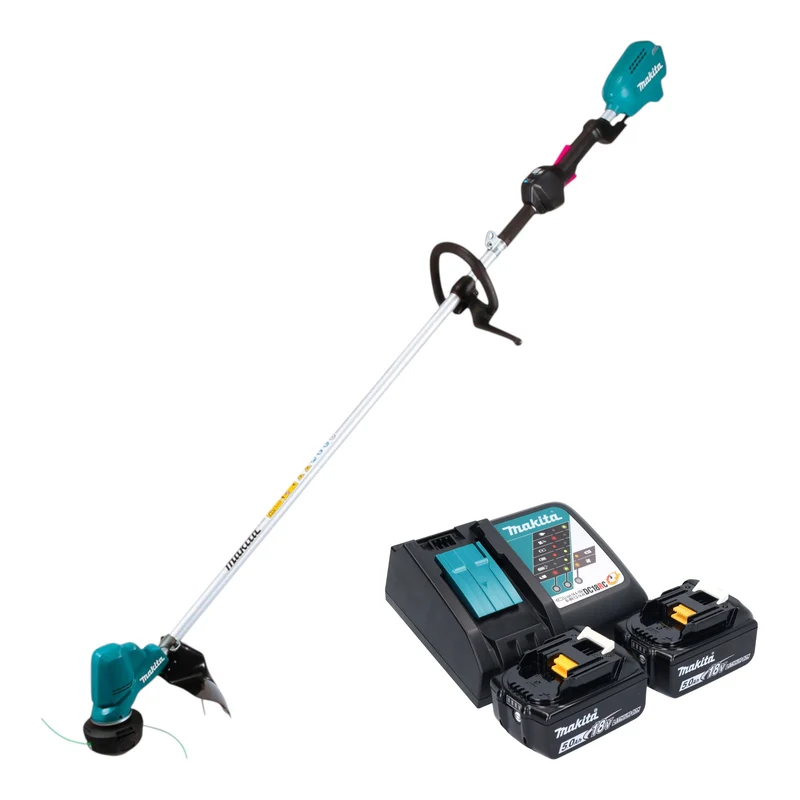 Makita DUR 190 LRT2X9 Akku Rasentrimmer 18 V 300 mm Brushless + 2x Akku 5,0 Ah + Ladegerät