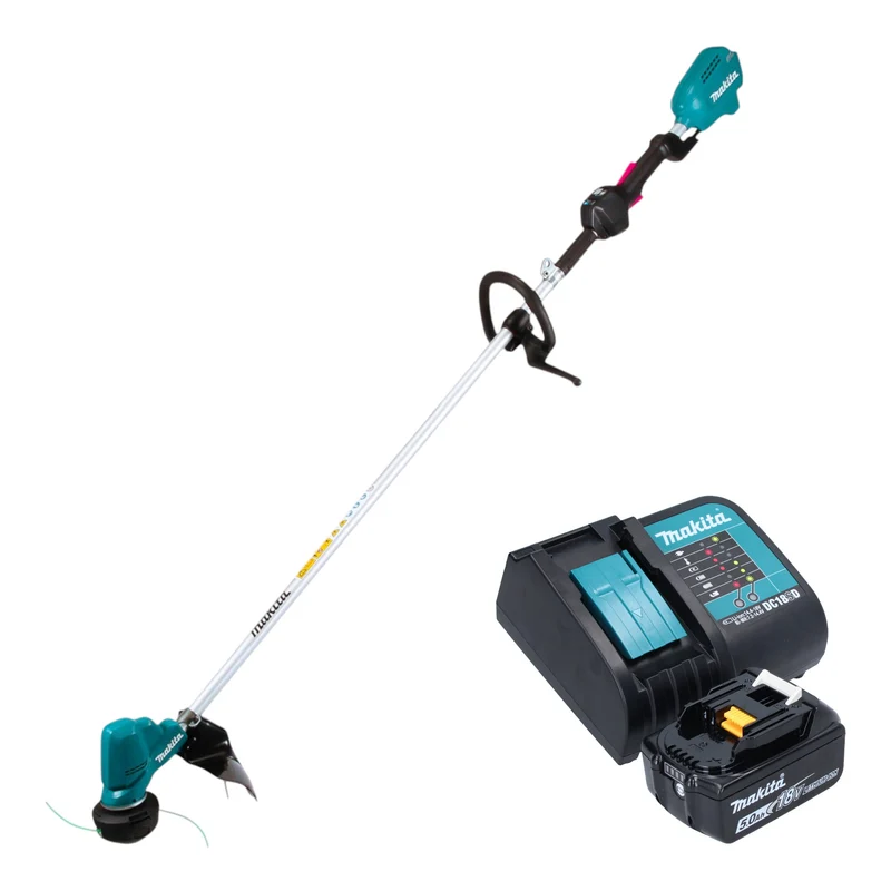 Makita DUR 190 LSTX9 Akku Rasentrimmer 18 V 300 mm Brushless + 1x Akku 5,0 Ah + Ladegerät