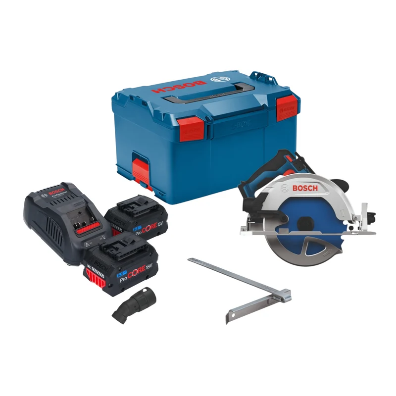 Bosch GKS 18V-68-2 Akku Kreissäge 18 V 190 mm Brushless + 2x ProCORE Akku 5,5 Ah + Ladegerät + L-Boxx