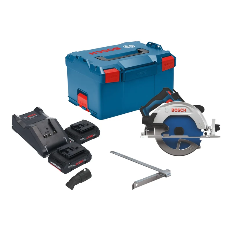 Bosch GKS 18V-68-2 Akku Kreissäge 18 V 190 mm Brushless + 2x ProCORE Akku 4,0 Ah + Ladegerät + L-Boxx