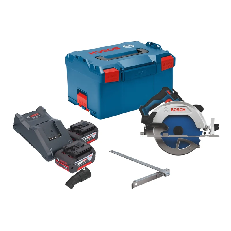 Bosch GKS 18V-68-2 Akku Kreissäge 18 V 190 mm Brushless + 2x Akku 4,0 Ah + Ladegerät + L-Boxx