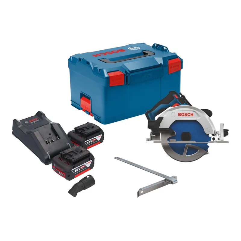 Bosch GKS 18V-68-2 Akku Kreissäge 18 V 190 mm Brushless + 2x Akku 5,0 Ah + Ladegerät + L-Boxx