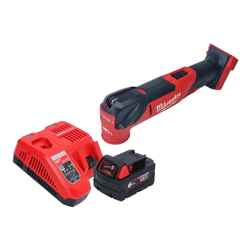Milwaukee M18 FMT-601 Akku Multitool 18 V Brushless + 1x Akku 6,0 Ah + Ladegerät