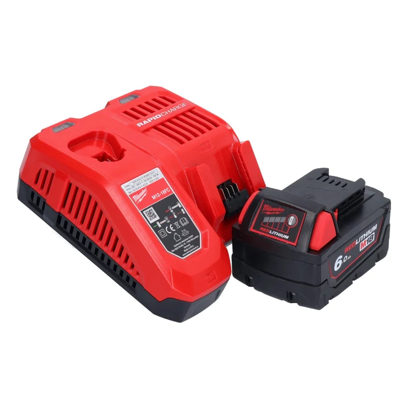 Milwaukee M18 FSAG115X-601 Akku Winkelschleifer 18 V 115 mm Brushless + 1x Akku 6,0 Ah + Ladegerät