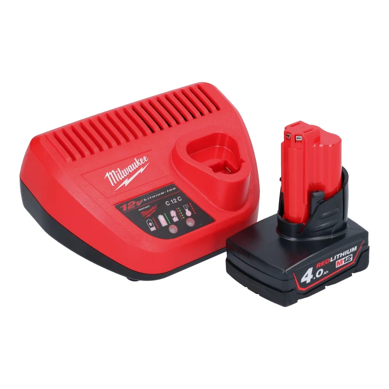 Milwaukee M12 FHS-401 Akku Astsäge 12 V 15 cm Brushless + 1x Akku 4,0 Ah + Ladegerät