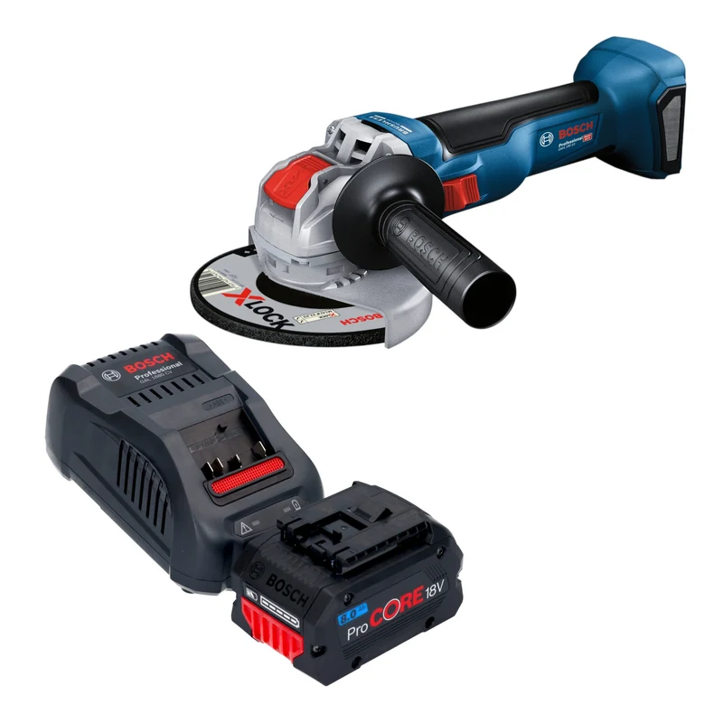 Bosch GWX 18V-10 Akku Winkelschleifer 18 V 125 mm Brushless + 1x ProCORE Akku 8,0 Ah + Ladegerät