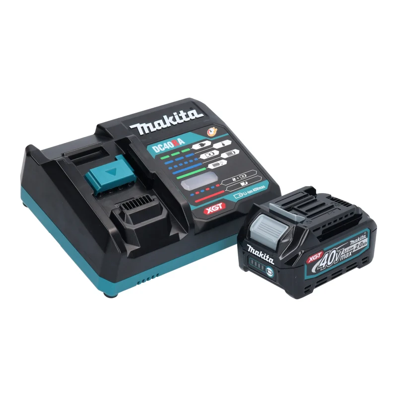 Makita TM 001 GA103 Akku Multifunktionswerkzeug 40 V max. Starlock Max Brushless + 1x Akku 2,0 Ah + 37 tlg. Zubehörset + Ladegerät + Makpac
