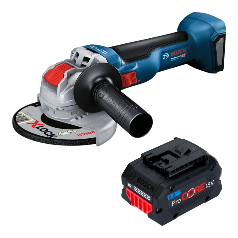 Bosch GWX 18V-10 Akku Winkelschleifer 18 V 125 mm Brushless + 1x ProCORE Akku 5,5 Ah - ohne Ladegerät