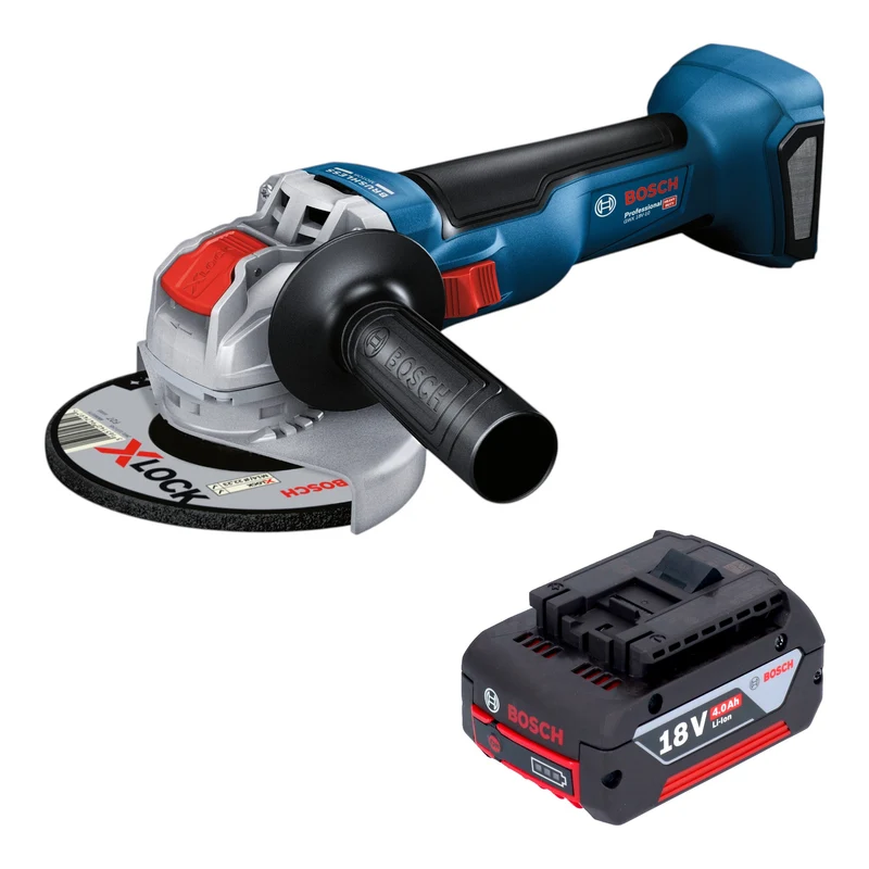 Bosch GWX 18V-10 Akku Winkelschleifer 18 V 125 mm Brushless + 1x Akku 4,0 Ah - ohne Ladegerät