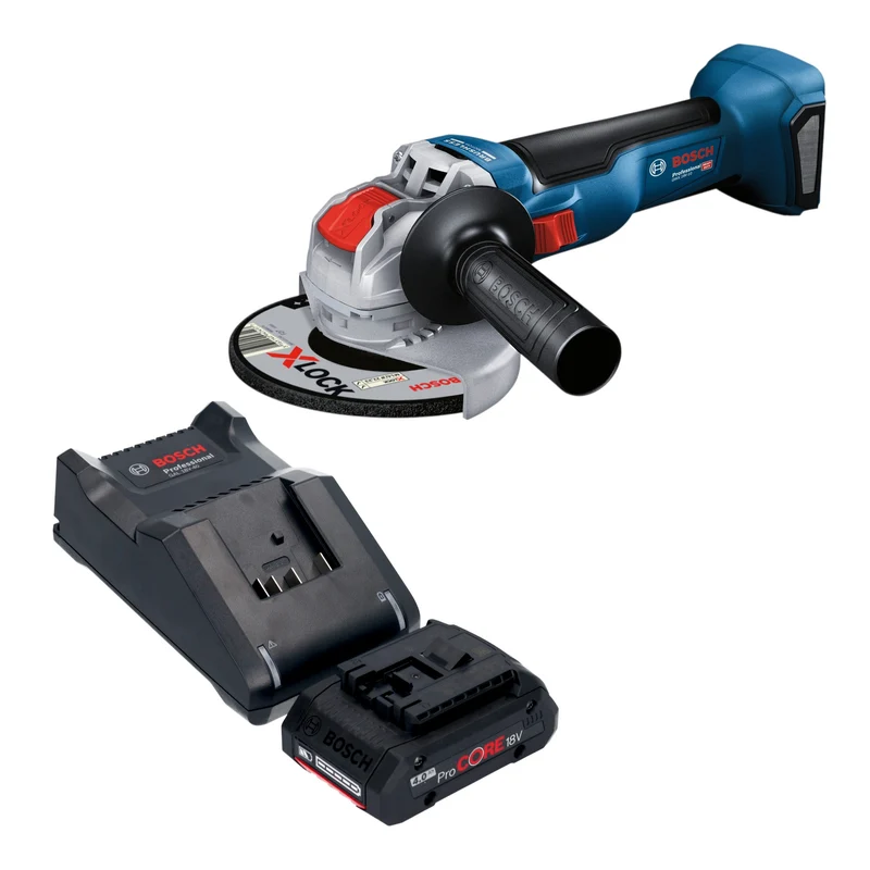 Bosch GWX 18V-10 Akku Winkelschleifer 18 V 125 mm Brushless + 1x ProCORE Akku 4,0 Ah + Ladegerät