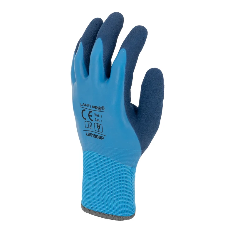 LAHTI PRO Latexbeschichtete Schutzhandschuhe mit Acryl Isolierung Größe 11 ( L251911K ) blau