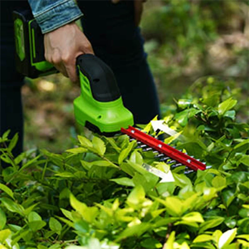 POWERALL 24V Gras- und Strauchschere 2-in-1 - 2Ah Akku