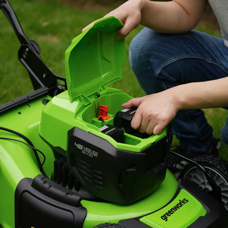 POWERALL 48V (24V x 2) Rasenmäher 46cm mit Radantrieb - Ohne Akku
