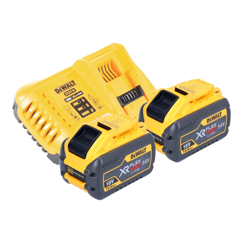 DeWalt DCS 573 Y2 Akku Handkreissäge 18 V 190 x 30 mm Brushless + 2x Akku 12,0 Ah + Ladegerät