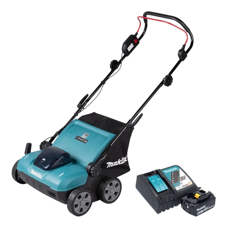 Makita DUV 320 RG Akku Vertikutierer 18 V 32 cm 30 l Brushless + 1x Akku 6,0 Ah + Ladegerät